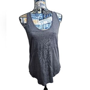 Aether Grey Racerback Tank 2 Medium